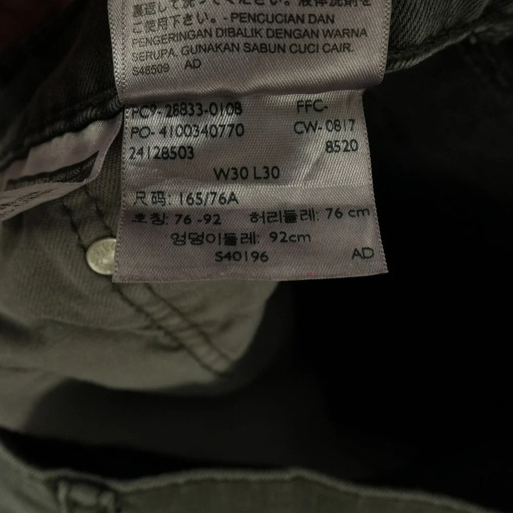 Levi's 512 Slim Taper Jeans Mens Fits 31x28.5 Gray Stretch Denim Pants